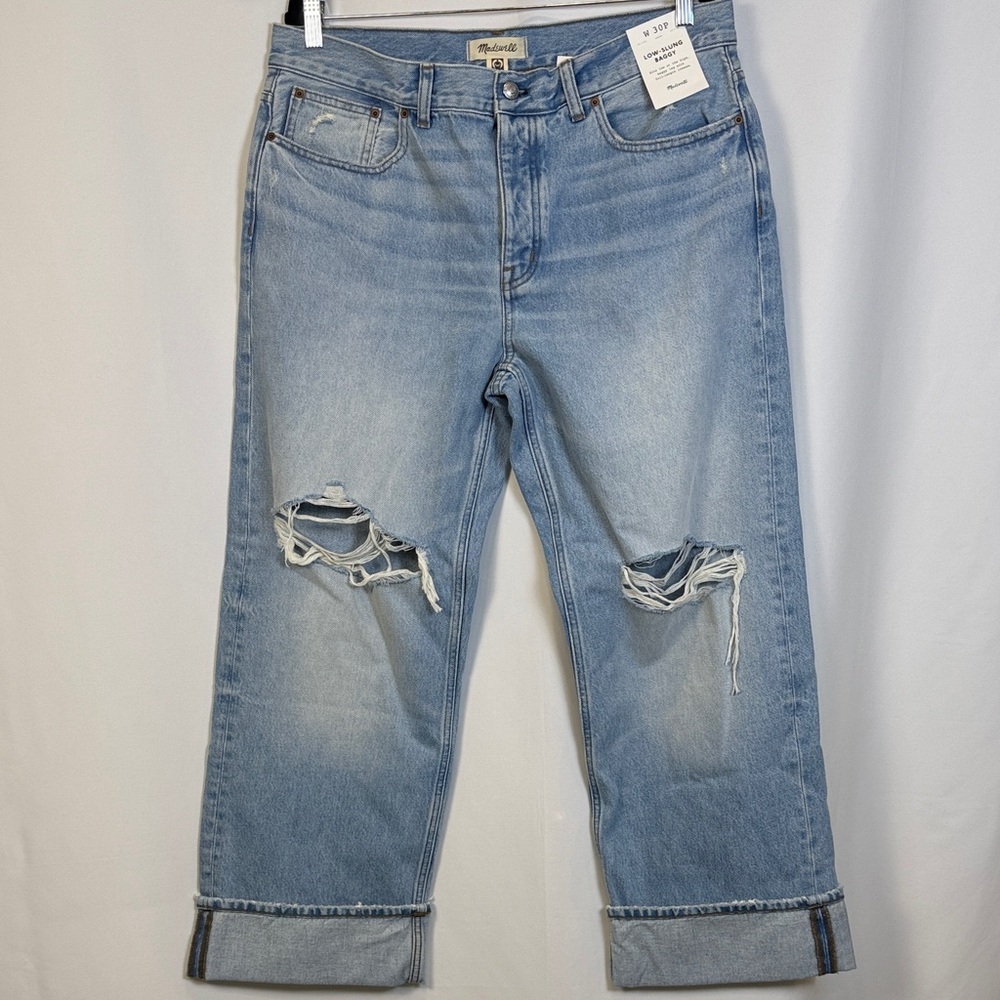 🔥🔥Madewell Jeans Low-Slung Baggy Size 30P NWT - Picture 4 of 14
